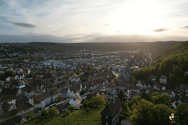 Ein Bild der DJI Mini 3 Pro bei Sonnenuntergang und schwachen Lichtverhältnissen.
